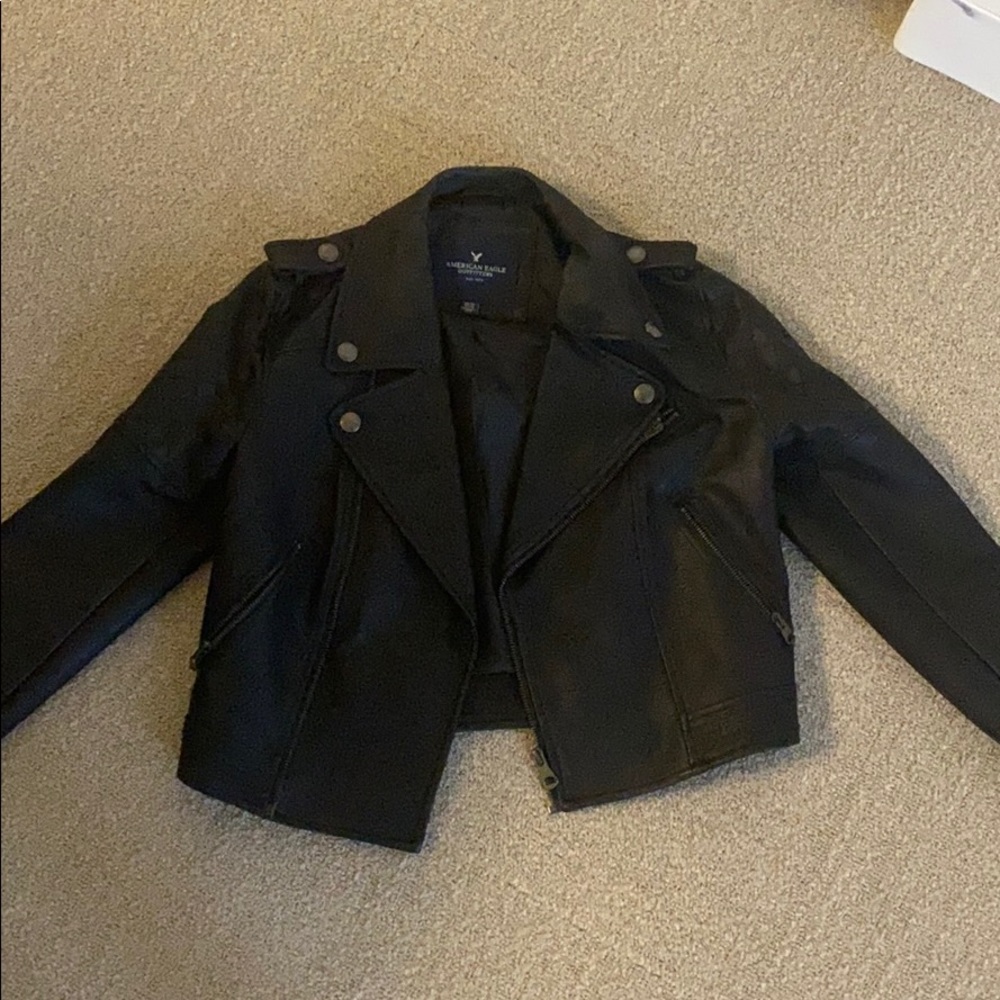 Faux leather jacket